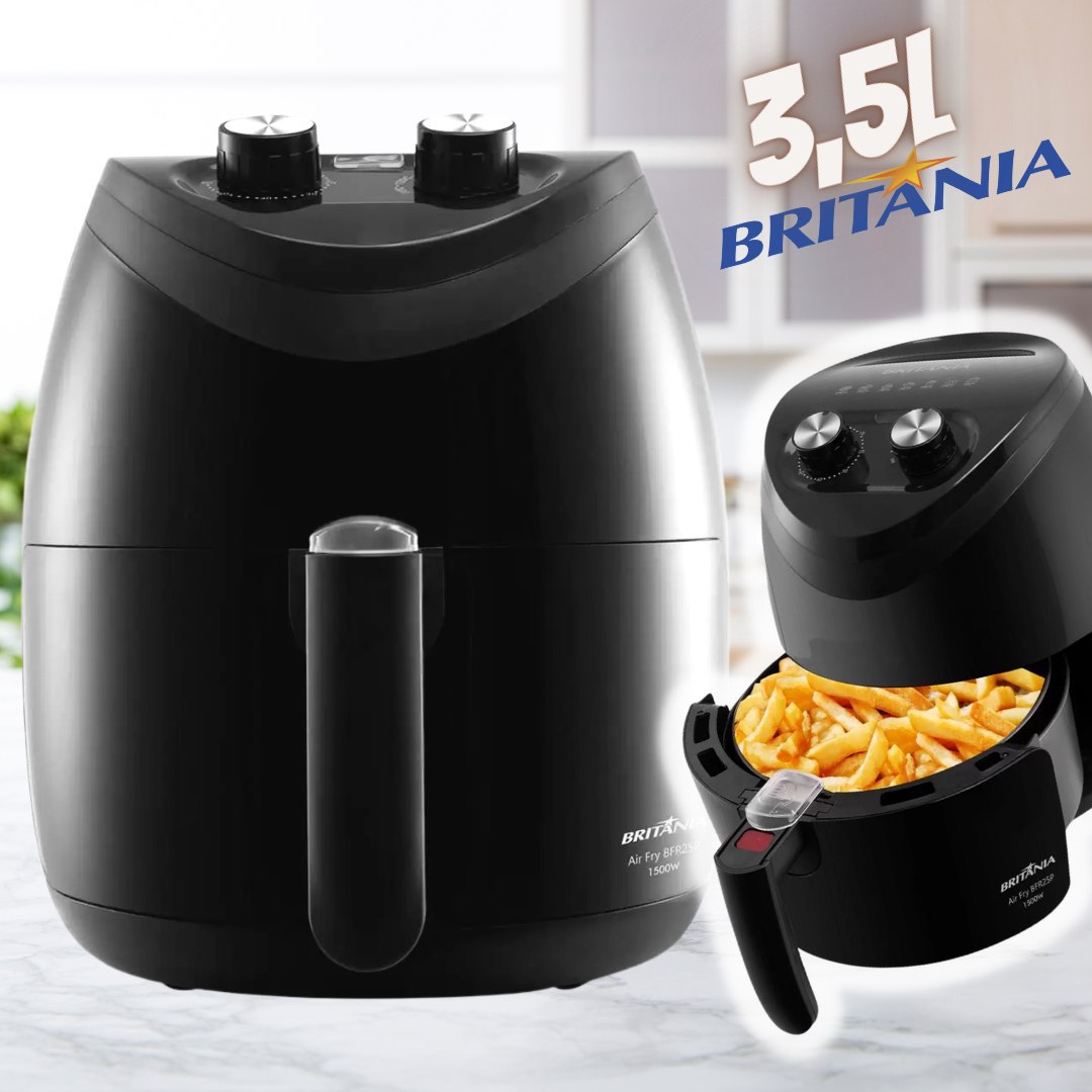 Fritadeira Air Fryer Bfr25p 4 Litros Preta Britânia 220v Cor Preto ...