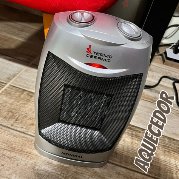 Aquecedor Termo Ceramic, Mondial, Preto/Prata, 1500W, 110V - A-05