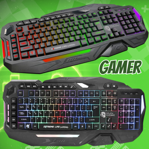 Teclado Gamer Death Machine, Elg, Teclados