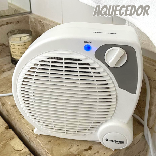 Aquecedor Cadence Termoventilador New Aurus, 1500W, 25m², Branco, 110V, AQC422