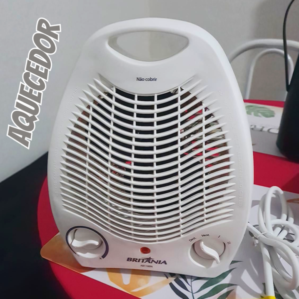 Aquecedor Elétrico 2 Em 1 Britânia 1500w Ab1100n 110v