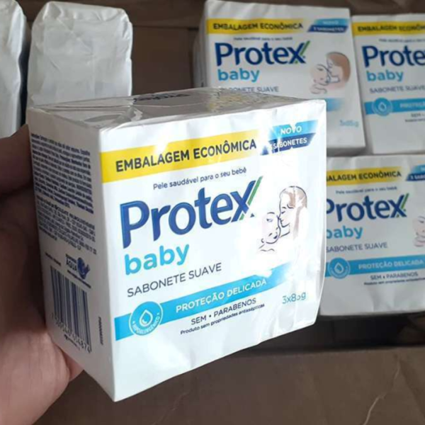 Protex Sabonete Em Barra Para Bebê Baby Delicate Care 85G 3 Unidades