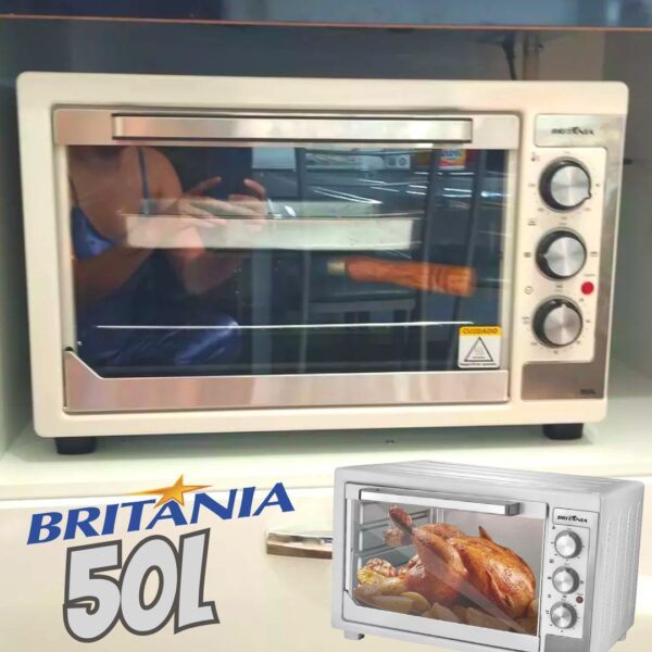 Forno de Bancada Elétrico BFE50B 50L Branco com Função Timer Britânia 127V