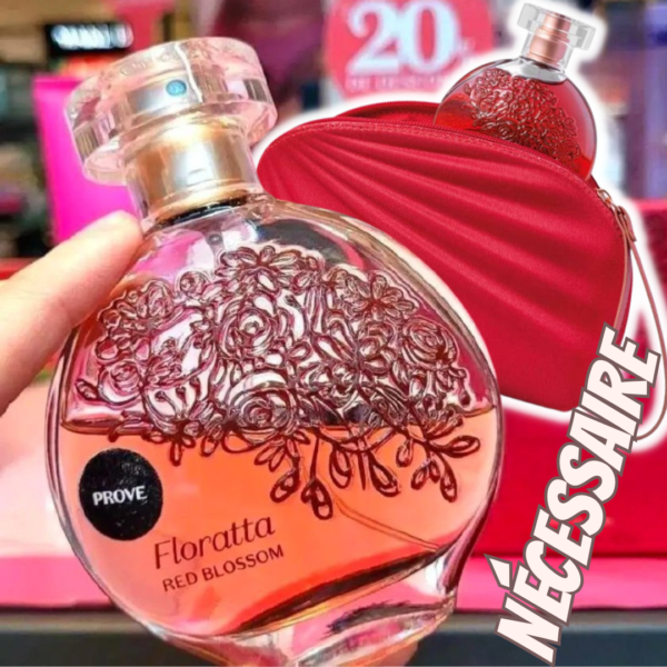 Combo Floratta: Red Blossom Desodorante Colônia 75ml + Nécessaire Vermelha + Brinde