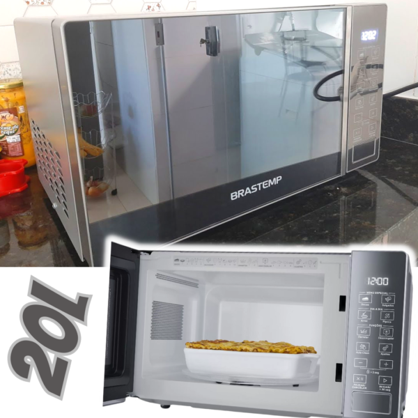 icro-ondas Inox Brastemp 20L - BMS20 AR - 220v