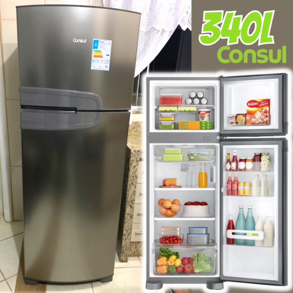 Refrigerador Consul 340l 2 Porta Evox Frost Free 127v