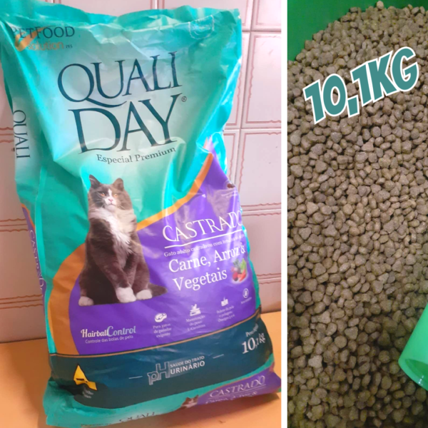QUALIDAY CAT CARNE CASTRADO 10,1KG