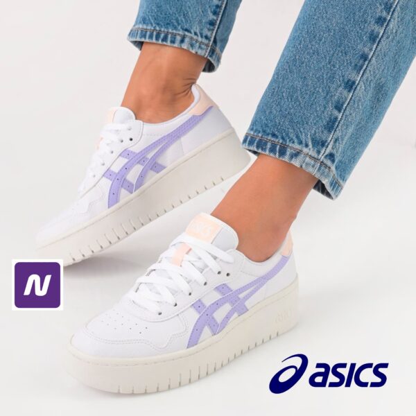 Tênis ASICS Japan S PF Feminino (branco/roxo) - (34 ao 39)