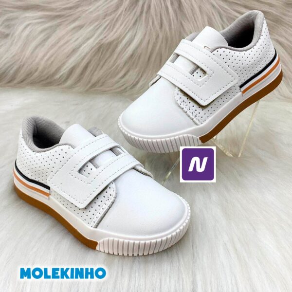 Tênis Infantil Molekinho Masculino Branco (19 ao 26)