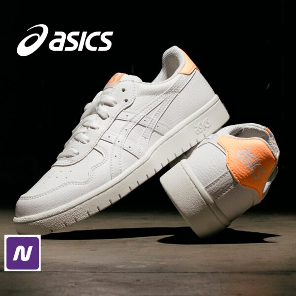 Tênis ASICS Japan S Feminino (branco/laranja) - (35 ao 40)
