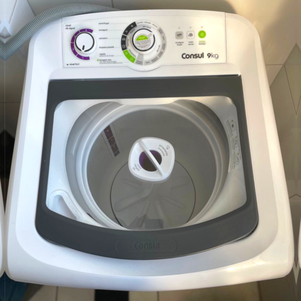 Máquina de Lavar Consul 9 kg Branca com Dosagem Econômica e Ciclo Edredom - CWB09BB