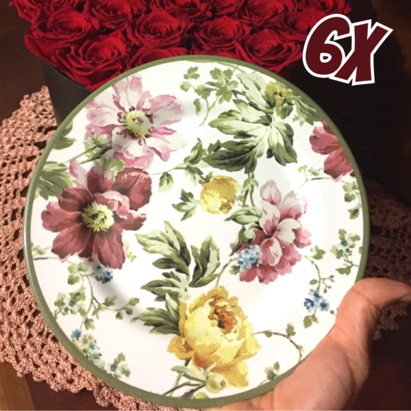 Conjunto com 6 Pratos de Sobremesa Marselha Ø21cm