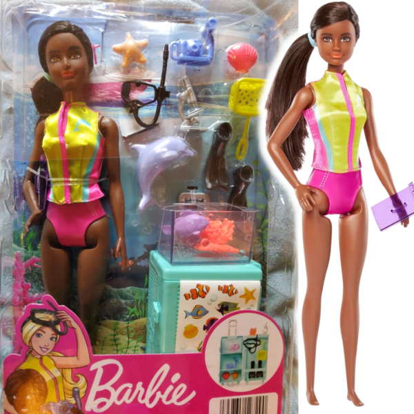 Barbie Profissões Conjunto de Brinquedo Bióloga Marinha