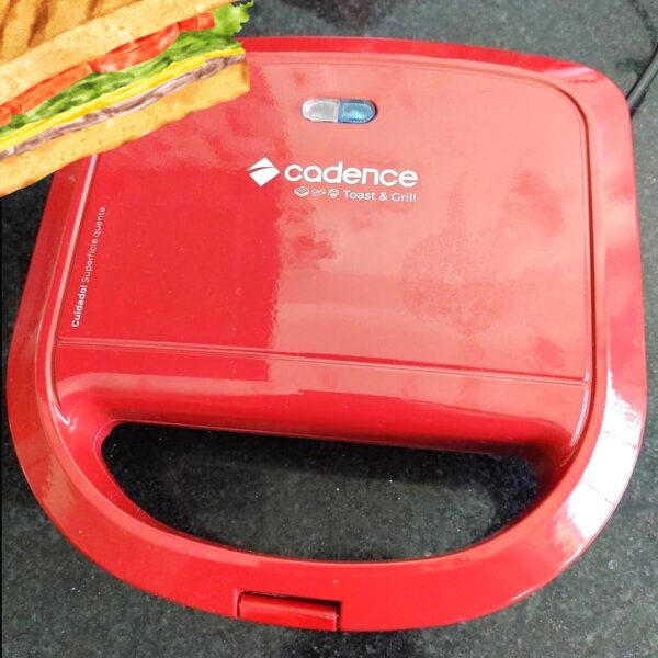Sanduicheira Minigrill Cadence Colors Vermelha - SAN261