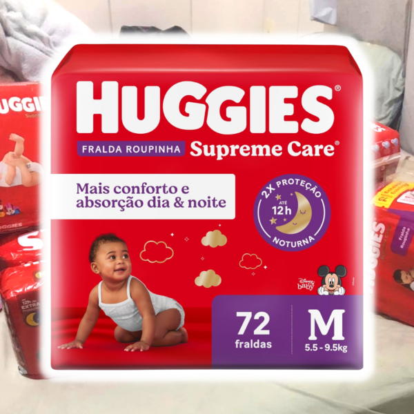 HUGGIES Fralda Huggies Supreme Care Roupinha M - 72 Fraldas