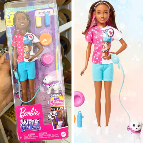 Barbie Boneca Skipper babá de cachorro