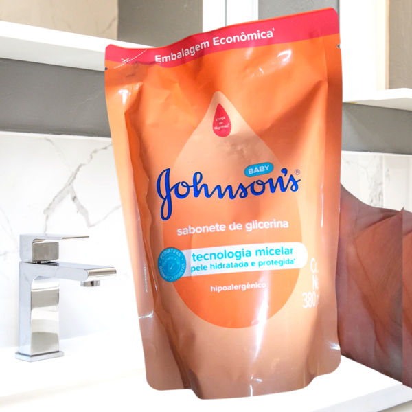 Johnson's Baby Refil Sabonete Líquido Glicerina Da Cabeça Aos Pés,380ml