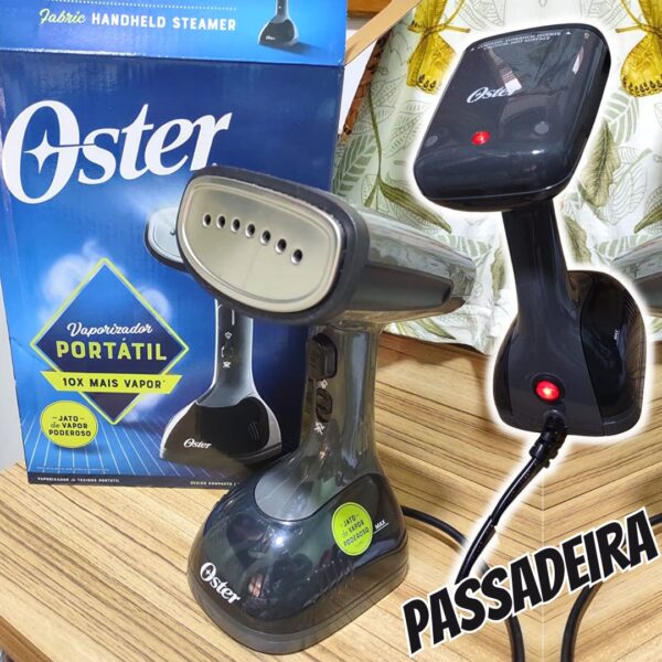 Passadeira a Vapor Oster Portátil, Preto, 110V, 1200W, GCSTES-100