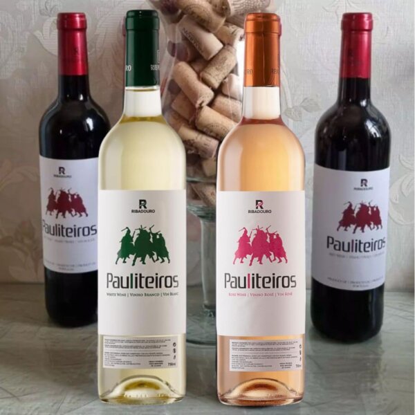 Pauliteiros Vinho Branco ou Rose ou Tinto Português 750Ml
