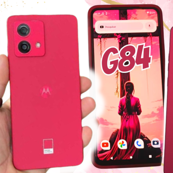 Smartphone Motorola Moto G84 5g 256gb 8gb Magenta + Ubook