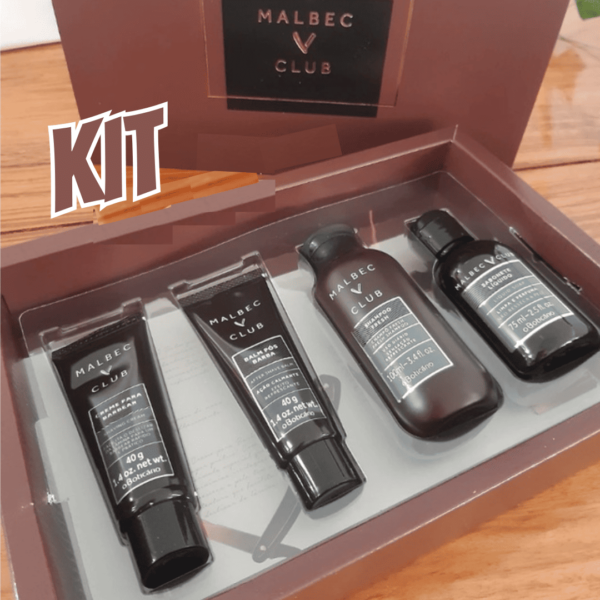  Kit Presente Malbec Club Masculino Boticário (4 Itens)