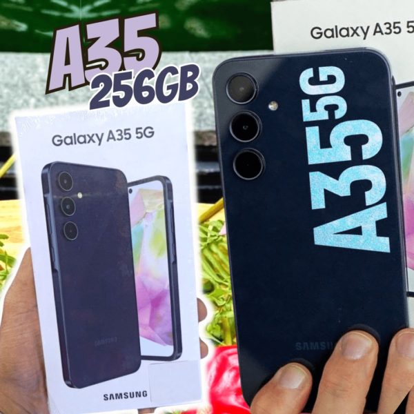 Samsung Celular Galaxy A35 5G, Câmera Tripla até 50MP, Tela 6.6", 256GB Azul Escuro
