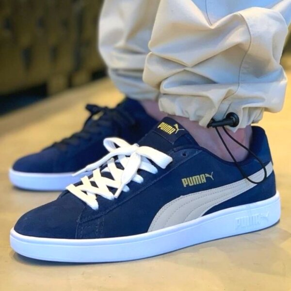 Tênis Puma Smash V2 - Marinho+Branco ( 38 ao 44 )