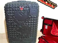 Mala De Viagem Pequena Preto Mickey Luxcel