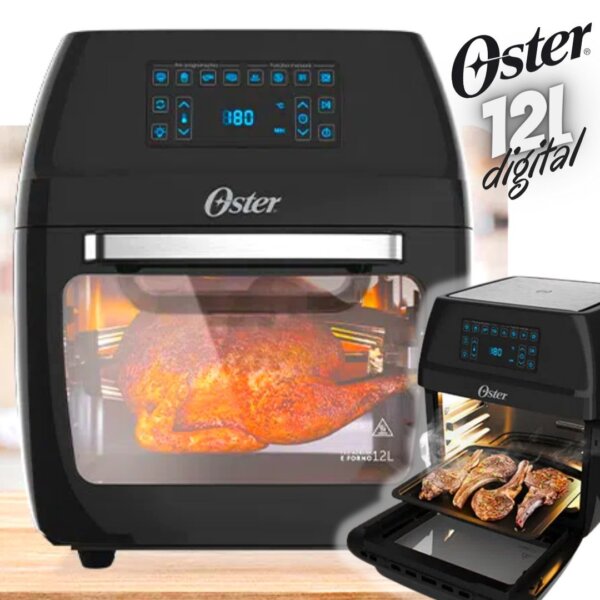 Oster OFRT780 - Fritadeira forno 3 em 1, 127V, 1800 W, ‎Preto