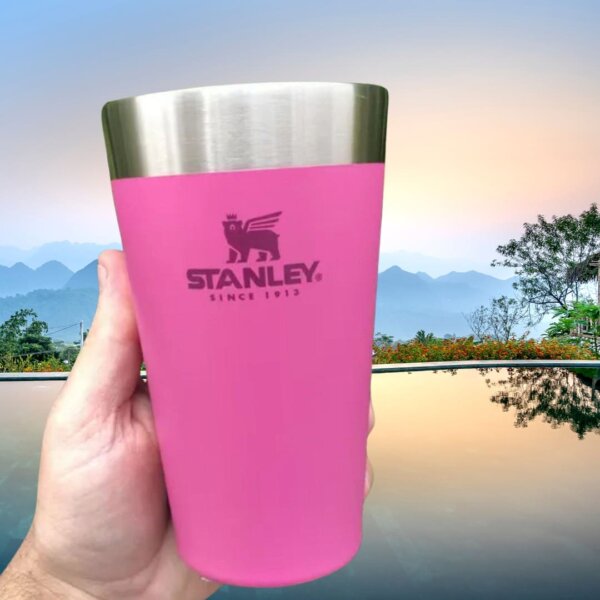 Copo térmico de cerveja Stanley|473ml - Azalea