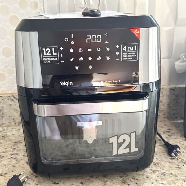 Fritadeira Forno Oven Fry 4 em 1 Elgin 12 Litros 110V - Assa, Frita sem óleo, Desidrata e Reaquece Airfryer
