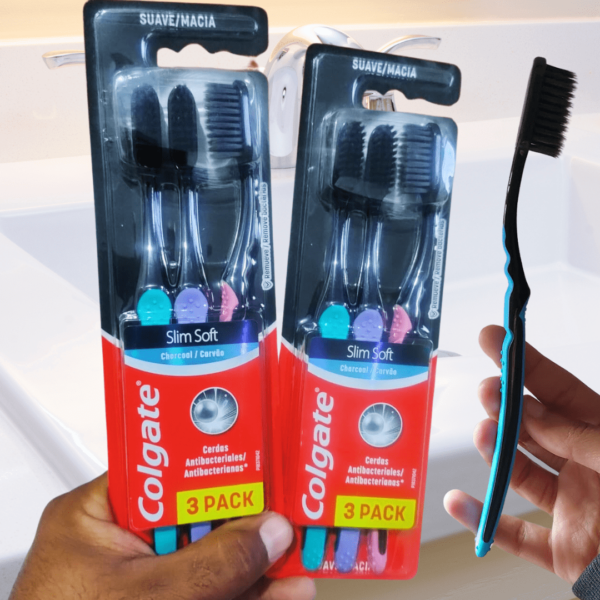 Colgate Escova De Dente Slim Soft Black 6 Unid
