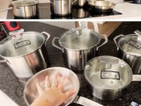 Jogo De Panelas Inox Com Fundo Triplo 5 Peças Electrolux
