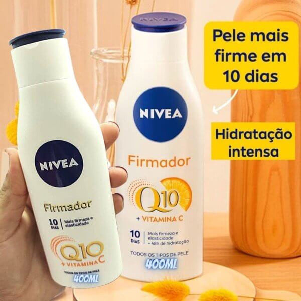 Hidratante Desodorante NIVEA Firmador Q10 + Vitamina C Todos os Tipos de Pele 400ml, Nivea