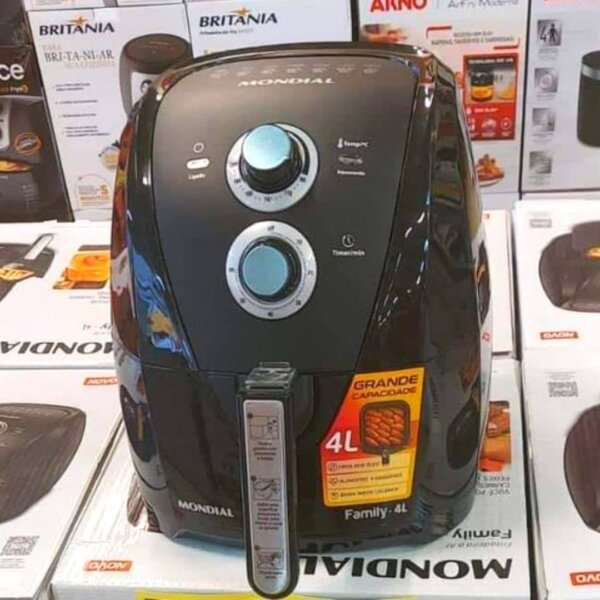  Fritadeira sem óleo air fryer 4L Mondial preto 1500W AFN-40-BFT