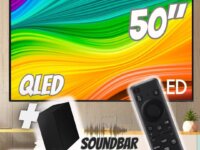 Smart Tv 50 Qled 4k 2024 + Soundbar Hw-b550/zd
