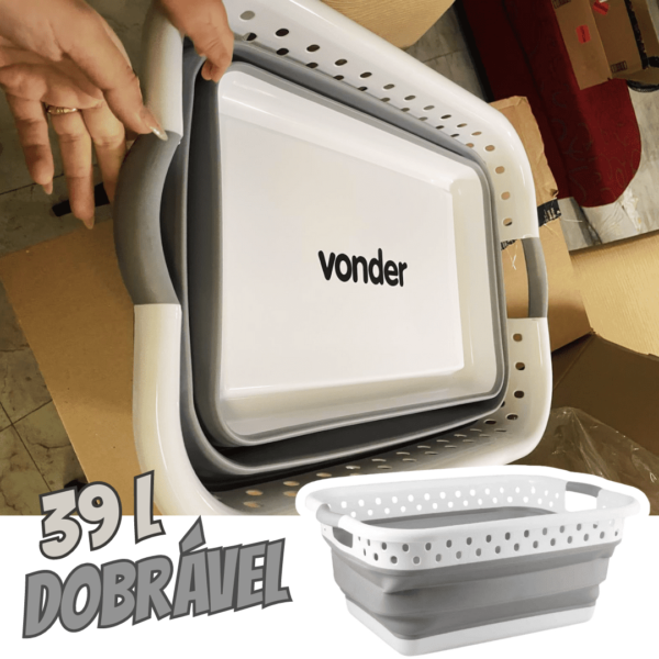 Vonder, Cesto Dobrável Para Roupas, 39 Litros