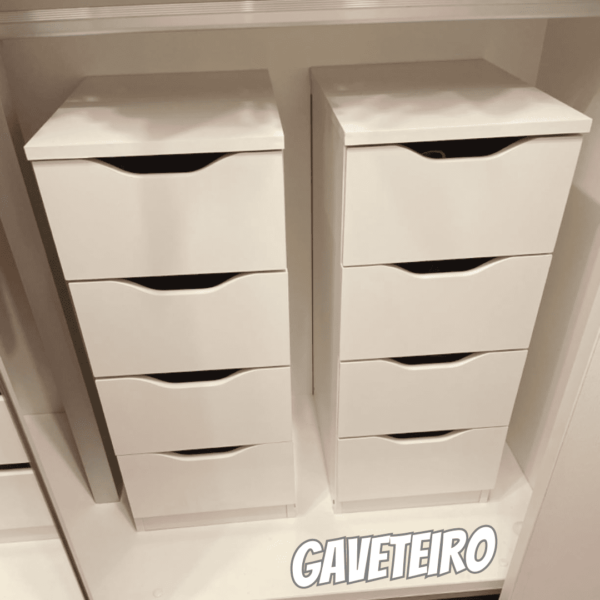 GAVETEIRO MULTIUSO COM 4 GAVETAS