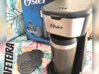Cafeteira Oster 2Day Inox 2 em 1 com Copo Térmico, 110V, Preto/Inox, 600W, OCAF200