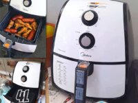 Fritadeira Airfryer Sem Óleo, 4L, Branco, 127V, Midea