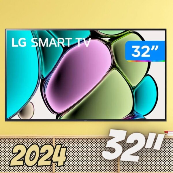 Smart TV 32" LGChannels HD ThinQAI 32LR650BPSA HDR10 Bluetooth Game Optimizer Airplay2 HDMI WebOS23