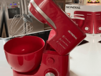 Batedeira Planetária, Mondial, Vermelho/Inox, 700W, 110V - BP-01P-R