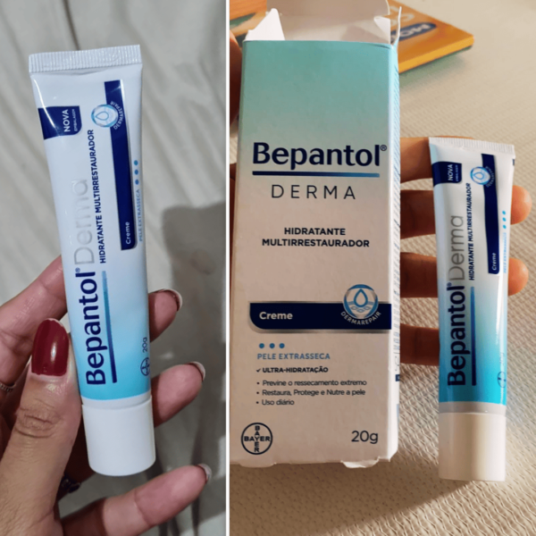 Bepantol Derma Toque Seco, Hidratante Corporal Multirrestaurador, para Pele Sensível e Extrasseca, 20g