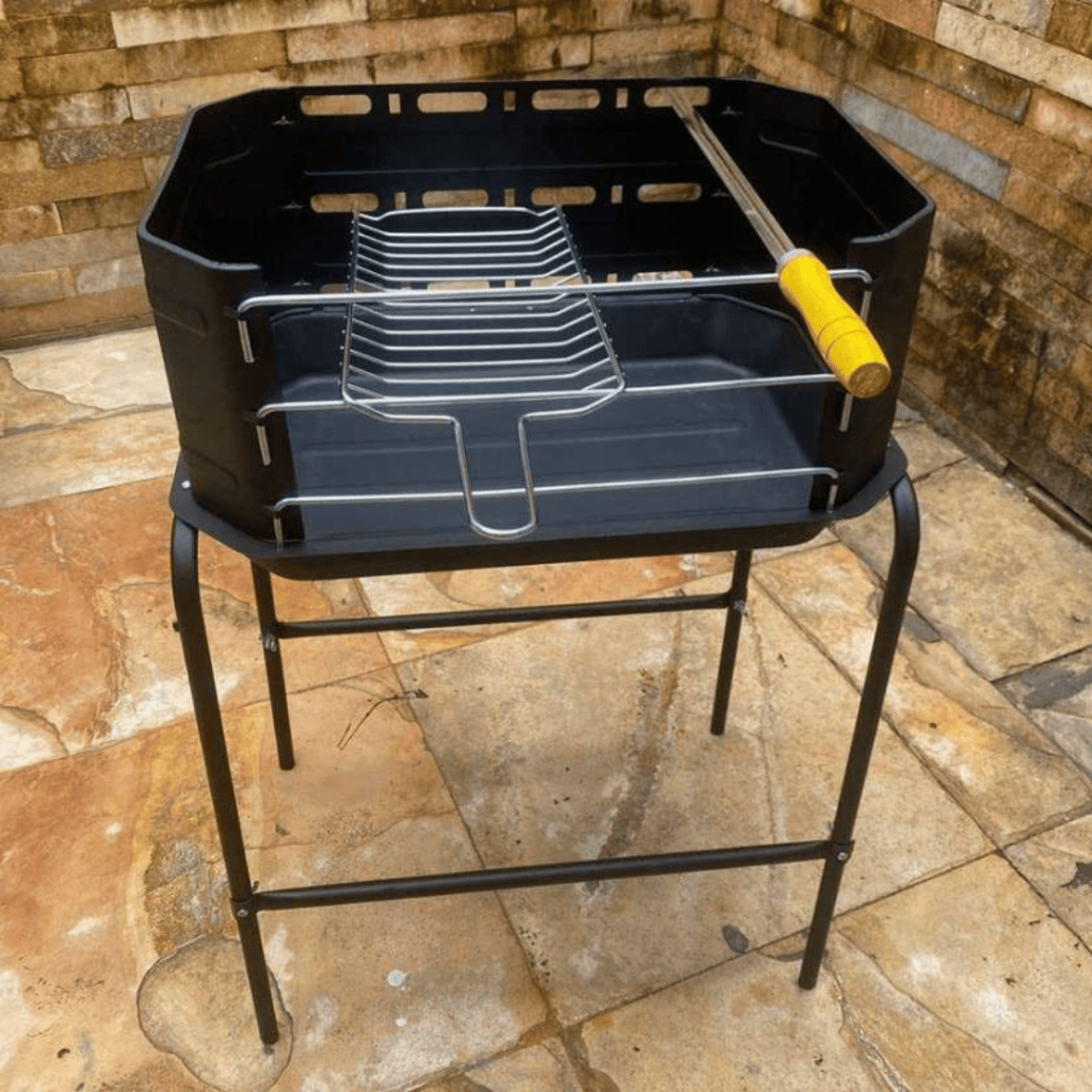Churrasqueira Portátil Móvel Pro Tork Grill Machine Com Grelha
