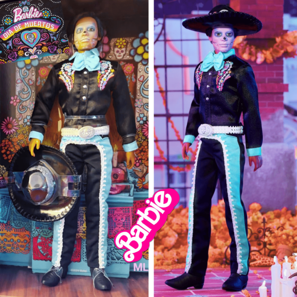 Barbie Signature, Boneco de Coleção Ken Día de Muertos 2024 em Terno , Acessórios de Chapéu e Cinto