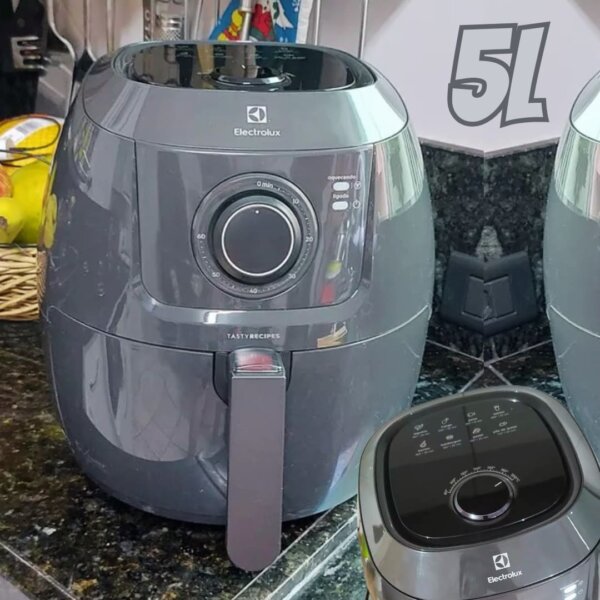 Fritadeira Eletrica Airfryer Family Efficient 5l Electrolux Eaf50 - 127v Grafite