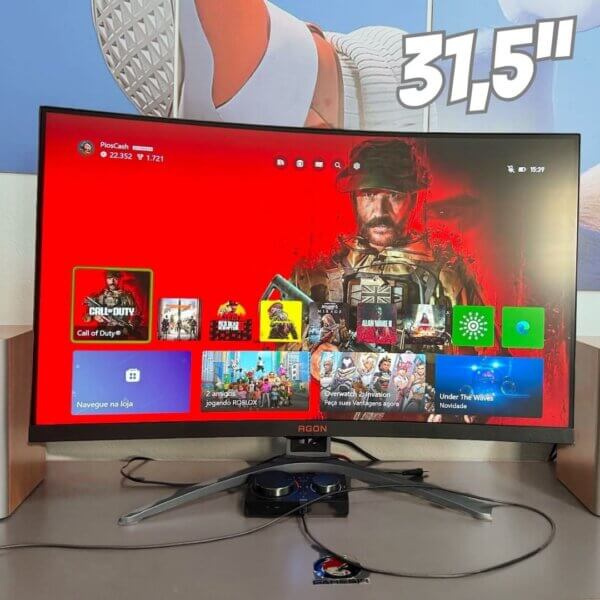 Monitor Gamer AOC Agon 32" Curvo 165Hz 1ms FreeSync AG323FCXE