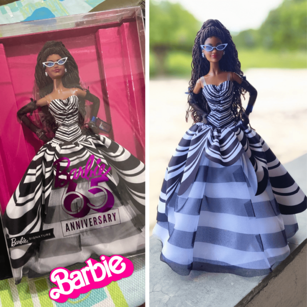 Barbie Signature 65° Aniversário, Boneca Morena de Coleção com Suporte e Certificado de Autenticidade