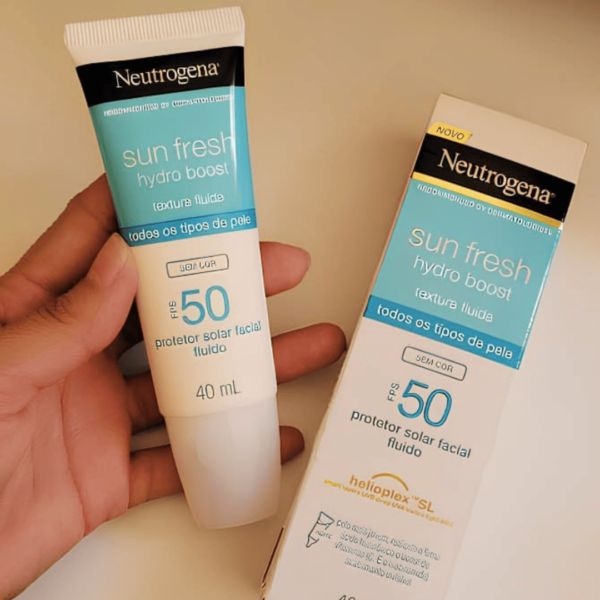 Protetor Solar Facial Neutrogena Sun Fresh Hydro Boost Sem Cor FPS 50 40mL