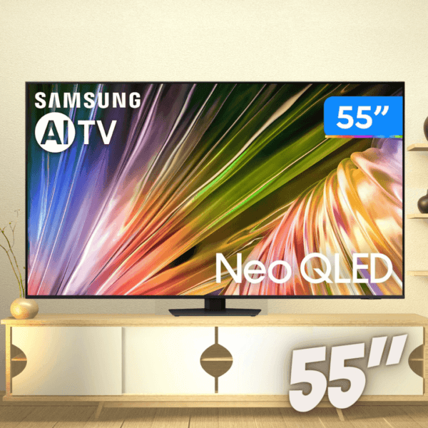 Smart TV 55” 4K UHD Neo QLED Samsung AI TV 55QN85D - 120Hz Wi-Fi Bluetooth